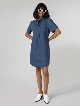 Платье-рубашка короткое женское Colin's CL1062330-DN02810 S Scarlet Wash (8683197567437)