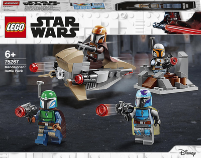 Zestaw klocków LEGO Star Wars Zestaw bojowy Mandalorianina 102 elementy (75267)