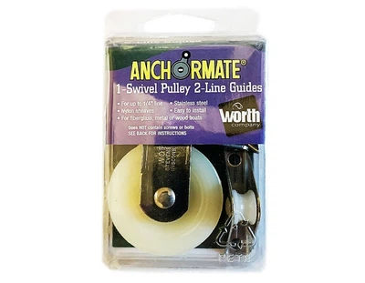 Комплект шкива и направляющих для лебедки Worth Anchormate Pulley and Line Guide Kit