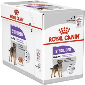 Вологий корм для дорослих собак Royal Canin CCN Sterilized Loaf 12x85 г (9003579008737)
