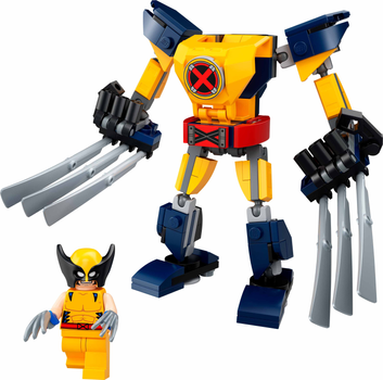 Zestaw klocków LEGO Super Heroes Marvel Mechaniczna zbroja Wolverine’a 142 elementy (76202)