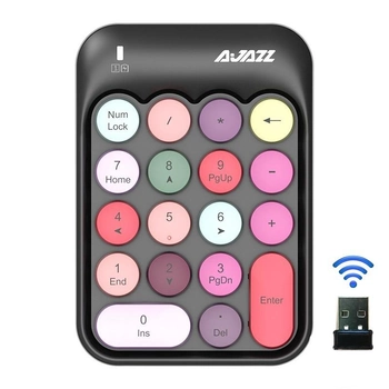 Цифровая USB клавиатура A-Jazz AK18 беспроводная Num Pad