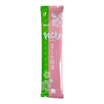 Японські палички в глазурі Glico Pocky Sakura Matcha 14.3 грам (Japanese)