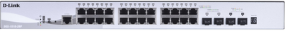 Комутатор D-link-DGS-1510-28P/E 28-port (PoE) Gigabit Stackable Smart Switch