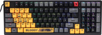 Клавіатура дротова A4Tech S98 Bloody BLMS USB Sports Lime (4711421000406)