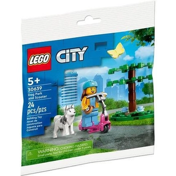 Конструктор LEGO City Парк для собак та самокат 24 деталі (30639)
