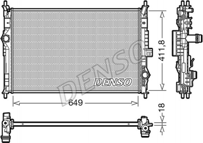 Радіатор охолоджування DENSO (DRM21103)