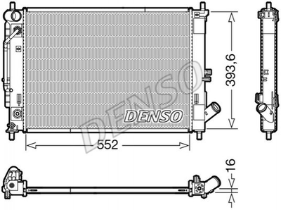 Радіатор HYUNDAI/KIA Creta/Elantra/i30/Cerato/K3 "13-18 DENSO (DRM41016)