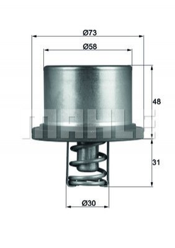 Термостат MAHLE THD 2 89 MAHLE (THD289)