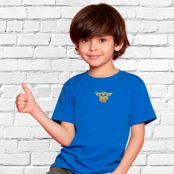 Футболка з вишивкою Йода 04-2 для хлопчиків Синій 122-128см 7-8 років (443866-30-2)