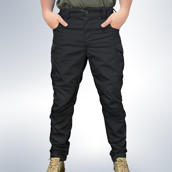 Чоловічі штани тактичні літні для силових підрозділів ріп стоп 54 Чорний
