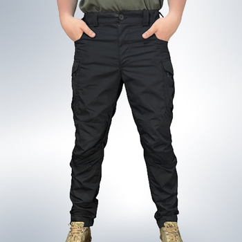 Чоловічі штани тактичні літні для силових підрозділів ріп стоп 50 Чорний