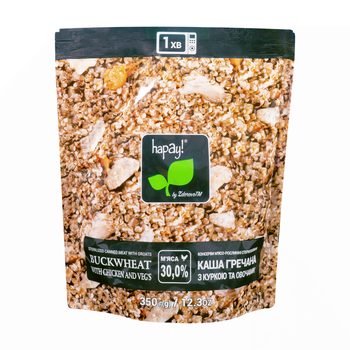 Каша гречана Hapay з куркою та овочами 350 г