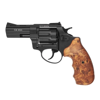 Револьвер под патрон Флобера Stalker S (3", 4.0мм), черный-коричневый