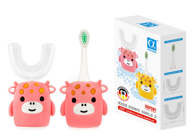 Електрична щітка дитяча AHealth KIDS SONIC SMILE 2 Pink