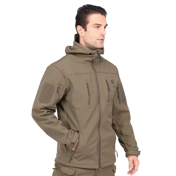 Куртка тактична Eagle Soft Shell JA-01-0 із флісом Olive Green S