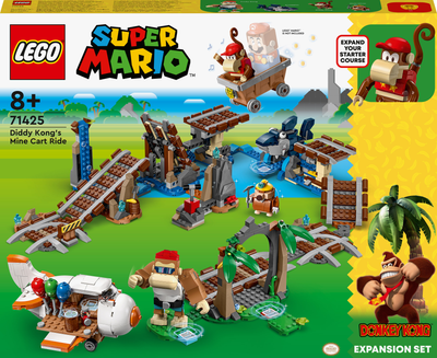 Конструктор LEGO Super Mario Поїздка у вагонетці Дідді Конґа. Додатковий набір 1157 деталей (71425)