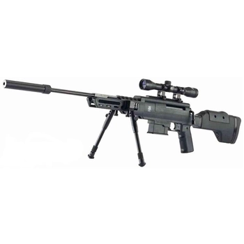Гвинтівка пневматична з оптичним прицілом Norica Black OPS Sniper (4x32, 4.5 мм)