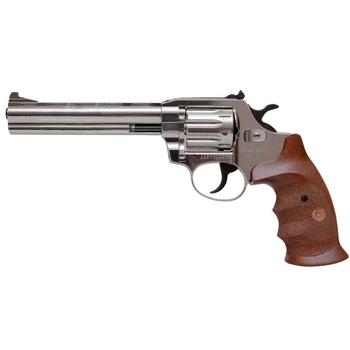 Револьвер под патрон Флобера Alfa 461 (6.0", 4.0мм), никель-дерево