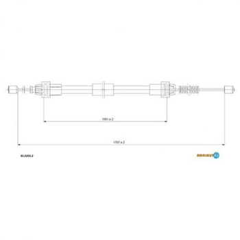 Трос ручного тормоза Adriauto (4102022)