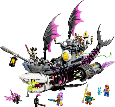 Конструктор LEGO DREAMZzz Страхітливий корабель Акула 1389 деталей (71469)
