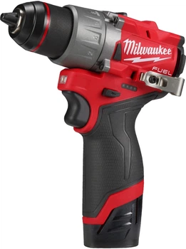 Дрель-шуруповерт аккумуляторный Milwaukee M12 FDD2-202X 37 Нм + ЗУ 2 х 2 А-ч HD кейс (4933479873)