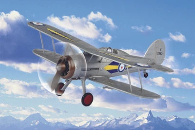 Збірна модель 1/72 літак RAF Gladiator Easy Assembly HobbyBoss 80289