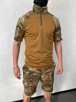 Літня армійська форма (бойова сорочка убакс + шорти) мультикам-койот L
