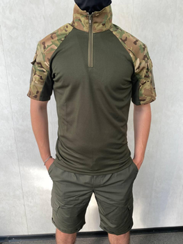Тактичний костюм літній для НГУ, ЗСУ убакс із шортами мультикам-хакі XXXL