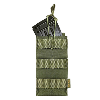 Підсумок для магазину АК/М16 CORDURA OLIVE MOLLE відкритий олива Win War 00098