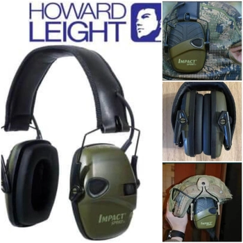 Активні навушники Howard Leight Impact Sport USA з кріпленням на шолом "чебурашки"