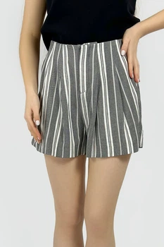 Шорты в полоску Zara 2164/486/064 серые S