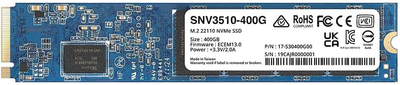 Dysk SSD Synology SNV3510 400 GB NVMe M.2 2280 PCIe 3.0 x4 3D NAND (TLC) (SNV3510-400G)
