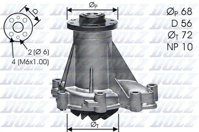 Насос системи охолодження Dolz (M276)