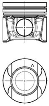 Поршень з кільцями RENAULT 85,51 вир-во KS Kolbenschmidt (97504620)