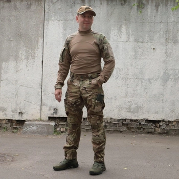Тактическая рубашка УБАКС Мультикам Койот. UBACS с длинным рукавом "Самурай" размер 56 (914-1)