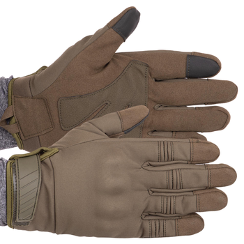 Перчатки тактичні із закритими пальцями Military Rangers BC-9878 колір: Оливковий, розмір: L