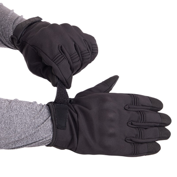 Перчатки тактичні із закритими пальцями Military Rangers BC-9878 колір: Чорний, розмір: L