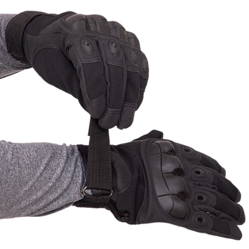 Рукавички тактичні із закритими пальцями SP-Sport BC-8792 колір: Чорний, розмір: L