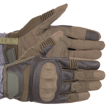 Тактичні рукавички із закритими пальцями Military Rangers BC-9877 колір: Оливковий, розмір: М