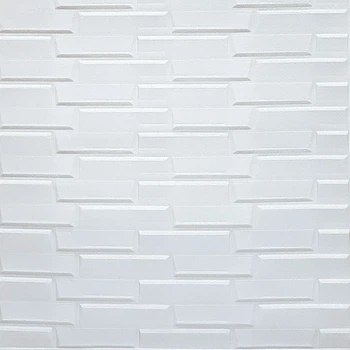 Самоклеющаяся 3D панель Sticker Wall белая кладка 19600х700х5мм SW-00001335