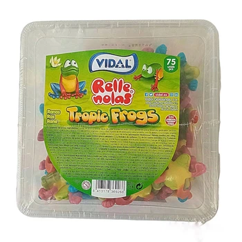 Жувальний мармелад Vidal Tropic Frogs Тропічні жабки 75 шт