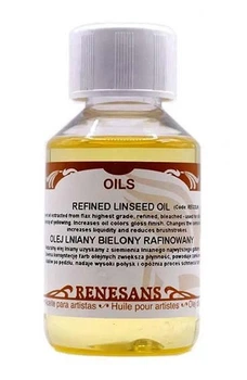 Льняное масло рафинированное Refined linseed oil, 100 мл, Renesans