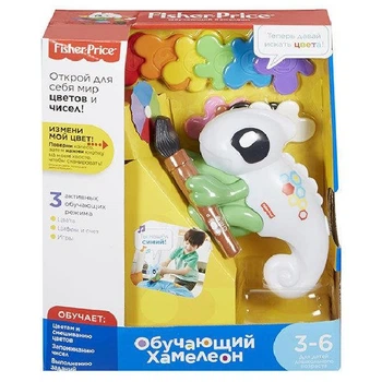 Интерактивная игрушка Fisher-Price Умный Хамелеон c технологией Smart Stages на русском языке FCH23