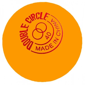 Мячи для настольного тенниса DHS Double Circle Dual 40+ мм оранжевые 120 шт
