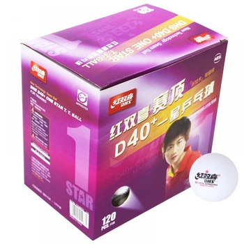 Мячи для настольного тенниса DHS Cell-Free Dual 40+ мм 1* 120 шт белые