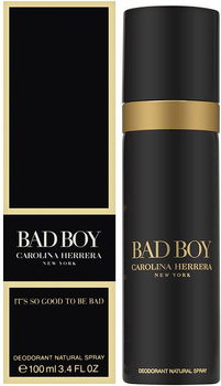 Дезодорант-спрей для чоловіків Carolina Herrera Bad Boy 100 мл (8411061958544)