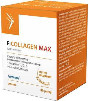 Харчова добавка Formeds F-Collagen Max кістки суглоби м'язи 30 шт (5903148629780)