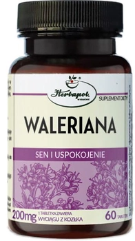 Харчова добавка Herbapol Waleriana Sleep and Calm 60 таблеток (5903850018391)
