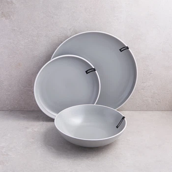 Столовый сервиз Ardesto Cremona Dusty grey 18 предметов 6 персон (AR29GRCT)